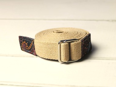 Pasek do jogi KREMOWY